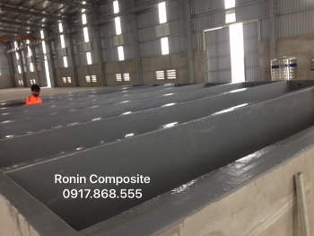 Bọc Composite bể mạ kẽm cho công ty Nhôm Trường Thành - Cụm CN Khuất Động - Thường Tín - HN
