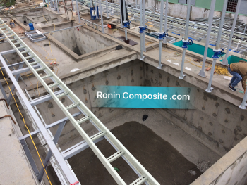 Thi công Mái composite và bọc composite bể chứa nước thải Nhà máy Môi trường Thuận Thành - Bắc Ninh