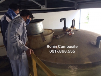 Bọc Composite chống ăn mòn cho Bồn sắt thép chứa hoá chất