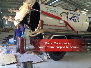 Bọc Composite téc chứa hoá chất - nước thải - xăng dầu